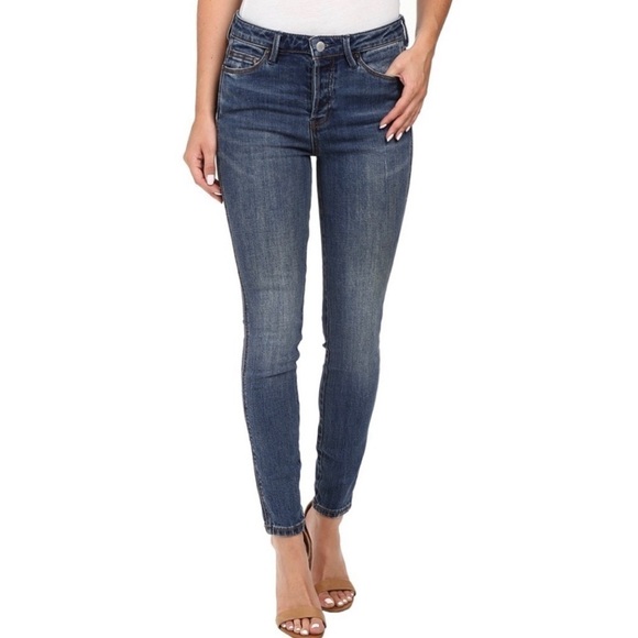 FREE PEOPLE x REVOLVE Payton High Rise Skinny Jean Medium Wash, Size 29 - Picture 2 of 8